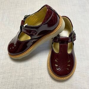 NWT Young Soles Rosie T-Bar Patent Leather Cherry Shoes